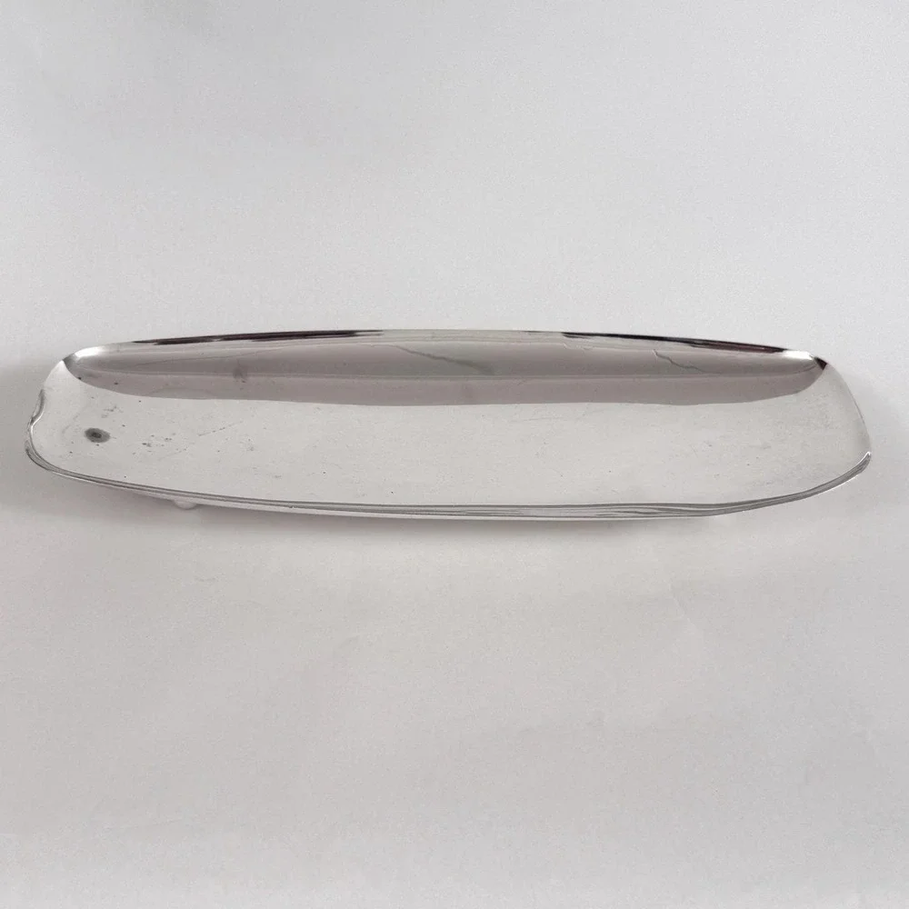Vintage Gump's EPC Silver Plate Footed Tray‎ 13
